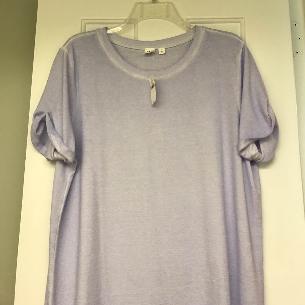 washed lavender tee