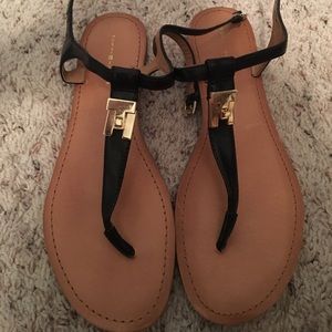 Size 9 Tommy Hilfiger Black Sandals