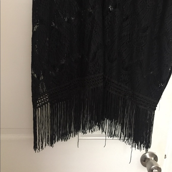 SOLD NWOT Victoria's Secret Lace & Fringe cover up - Picture 3 of 4