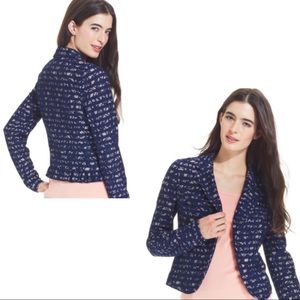 🔴DONATING SOON! Blue Lace striped blazer