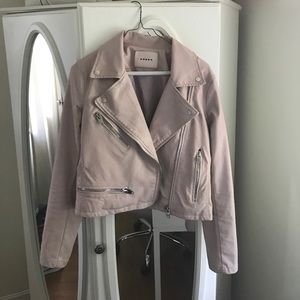 Blank NYC Blush Leather Jacket