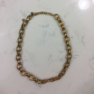 Gold costume necklace