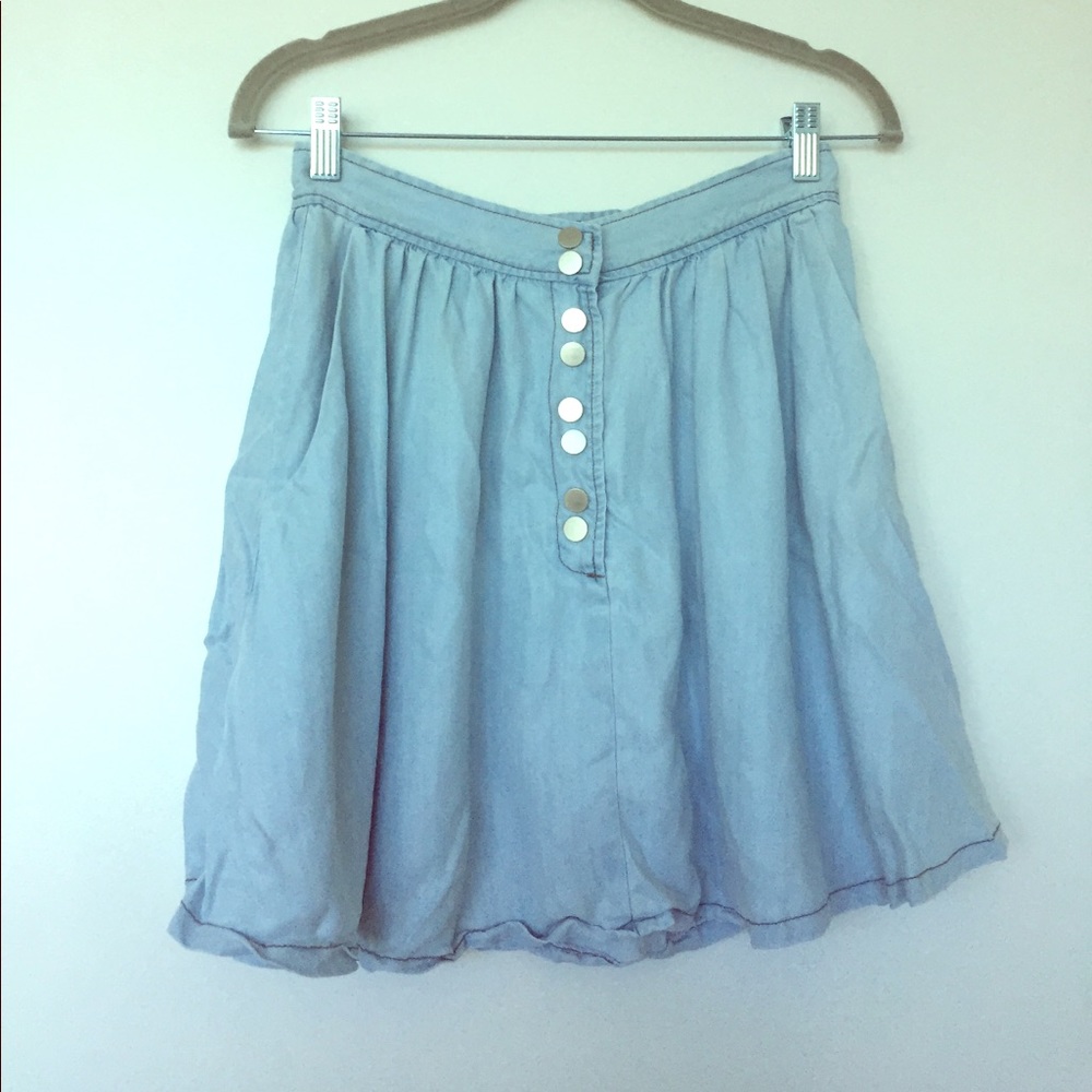 Lucca Couture High-waisted denim skirt