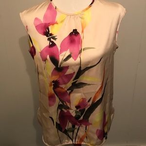 Liz Claiborne sleeveless floral blouse