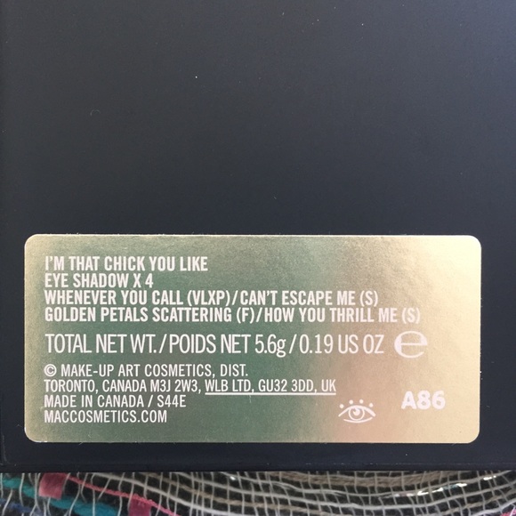 Mariah Carey Mac Eyeshadow Quad, I'm That Chick - Picture 3 of 3