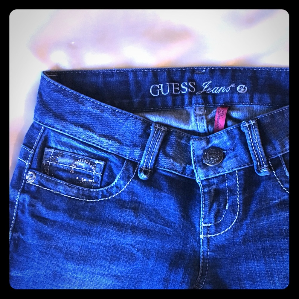 Guess dare devil boot cut jeans