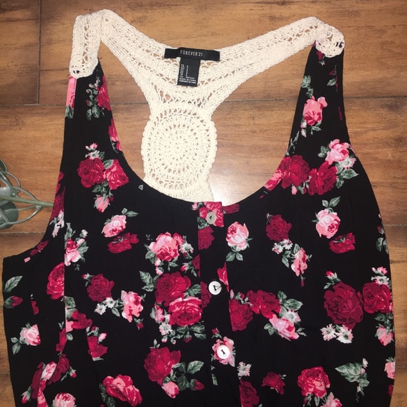 Forever 21 Floral Romper - Picture 2 of 6