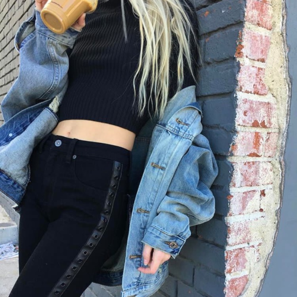 LF black Carmar jeans