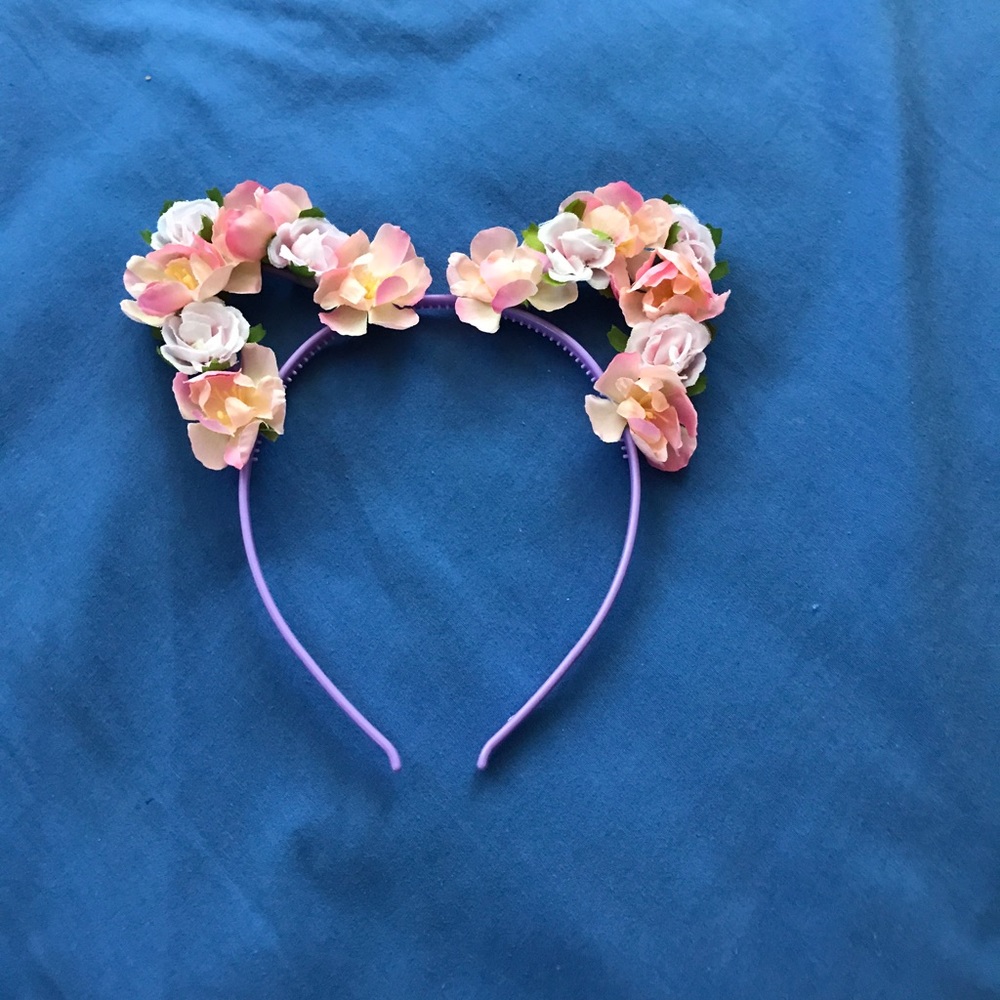 Disney floral kitty ears