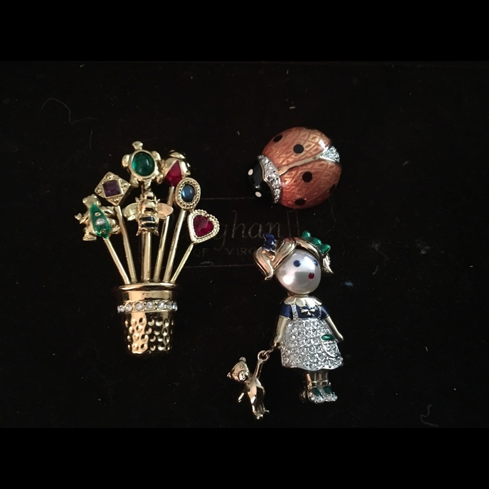 Set of 3 Carolee Pins