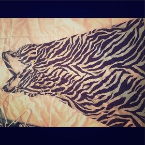 Heart soul dress zebra size small