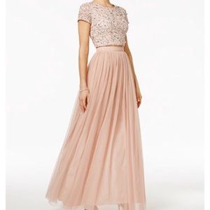 2 piece formal evening gown Adrianna Papell