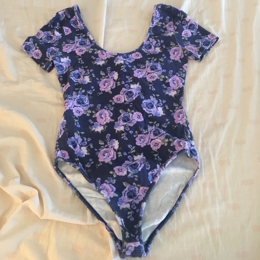 Tiny floral leotard