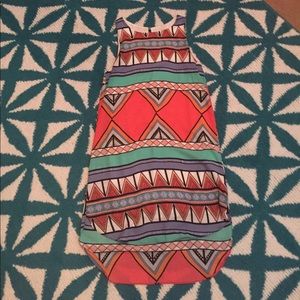 Everly Aztec high low dress