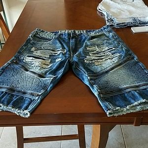 Mens jean shorts