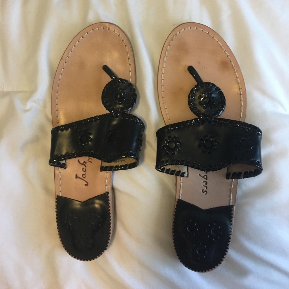 Jack Rogers Black Sandals!
