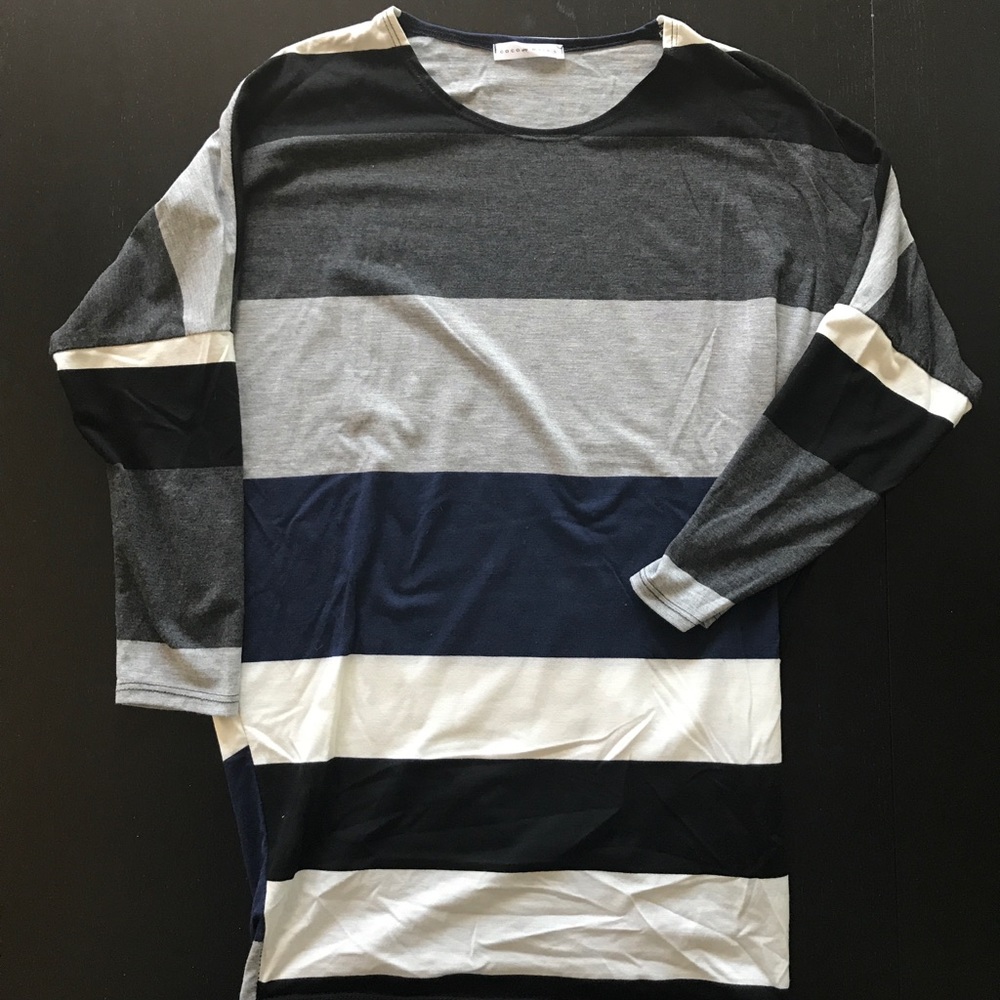 Striped long sleeve shirt
