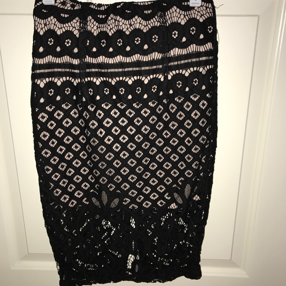 LF black lace overlay skirt dream state