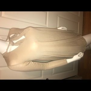 FOREVER 21 TAN VNECK DRESS