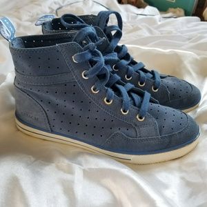 COACH Blue High Top Sneakers
