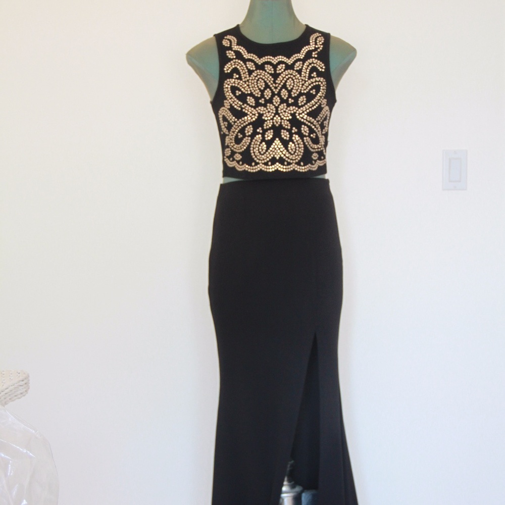 Windsor Two-piece Black Prom Dress