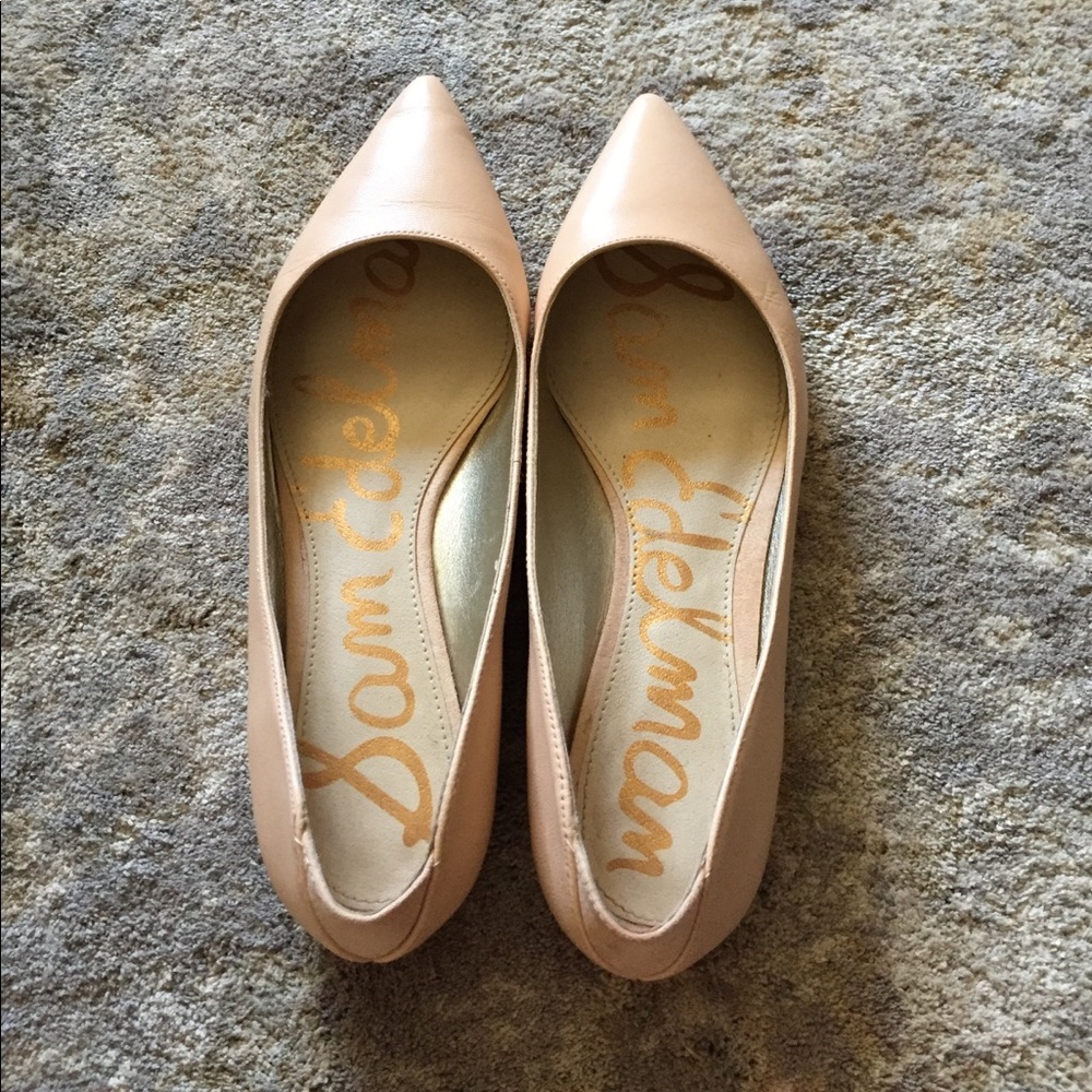 Sam Edelman peach flats