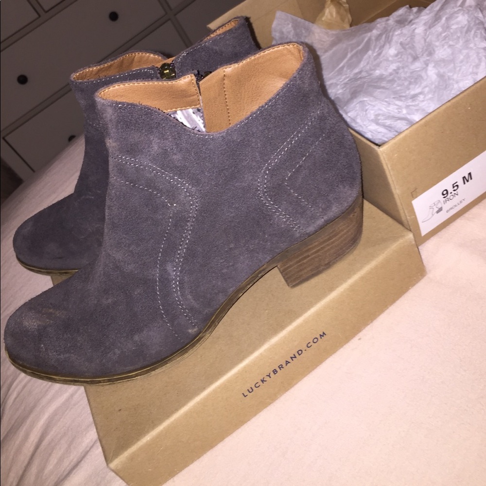 Lucky Brand Suede Booties