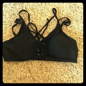 Trendy black bathing suit top size M