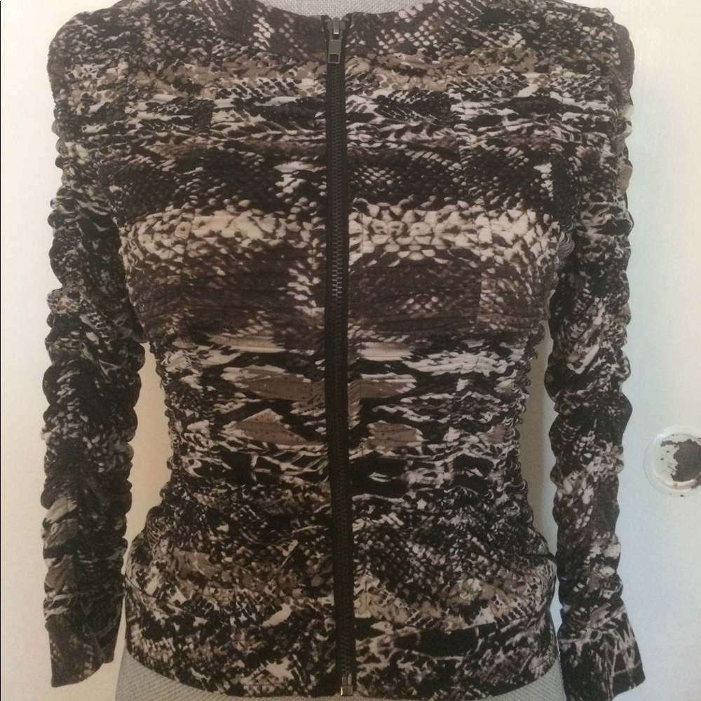 Kelly Diane Zip up Blouse