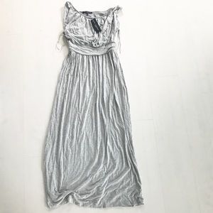 Grecian cut maxi dress