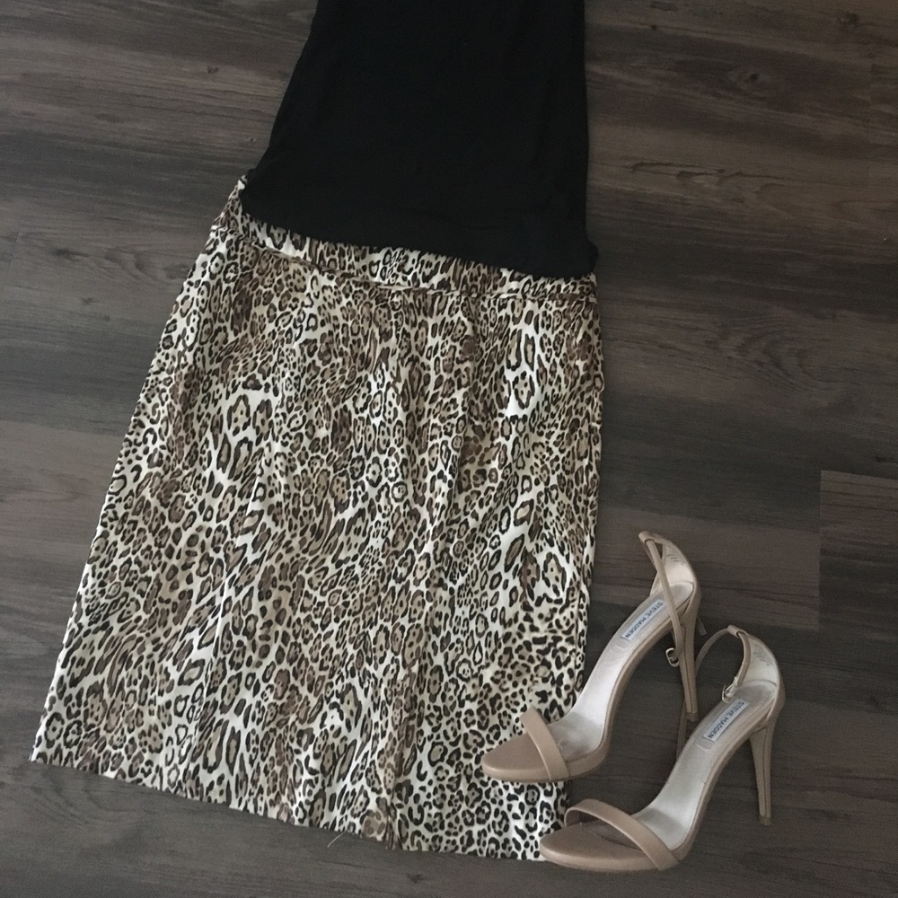 Leopard Pencil Skirt