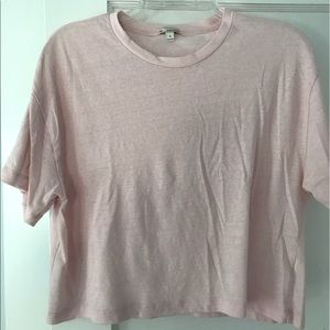 unworn Gap cropped pale pink tee size M