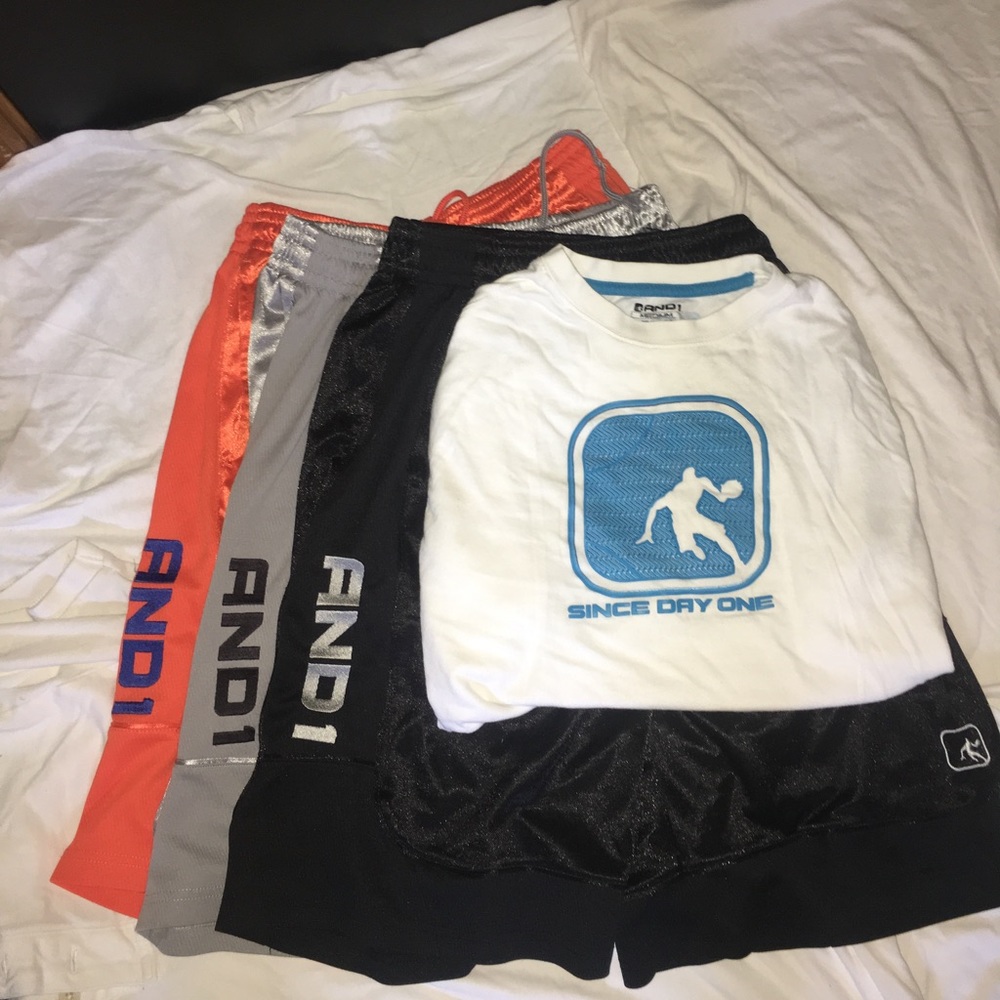 AND 1 Shorts and Shirt