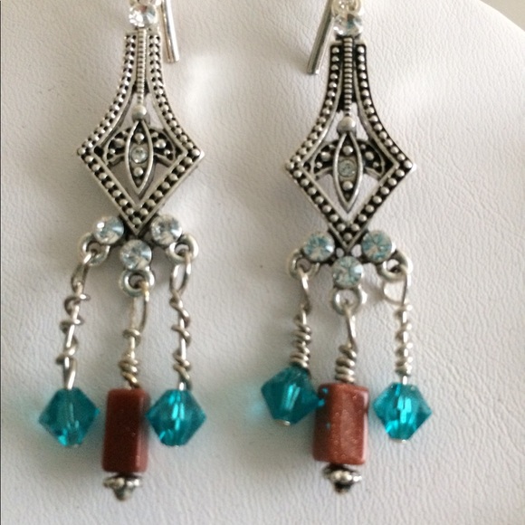Western Turquoise & Cabachon Stone - Picture 3 of 5