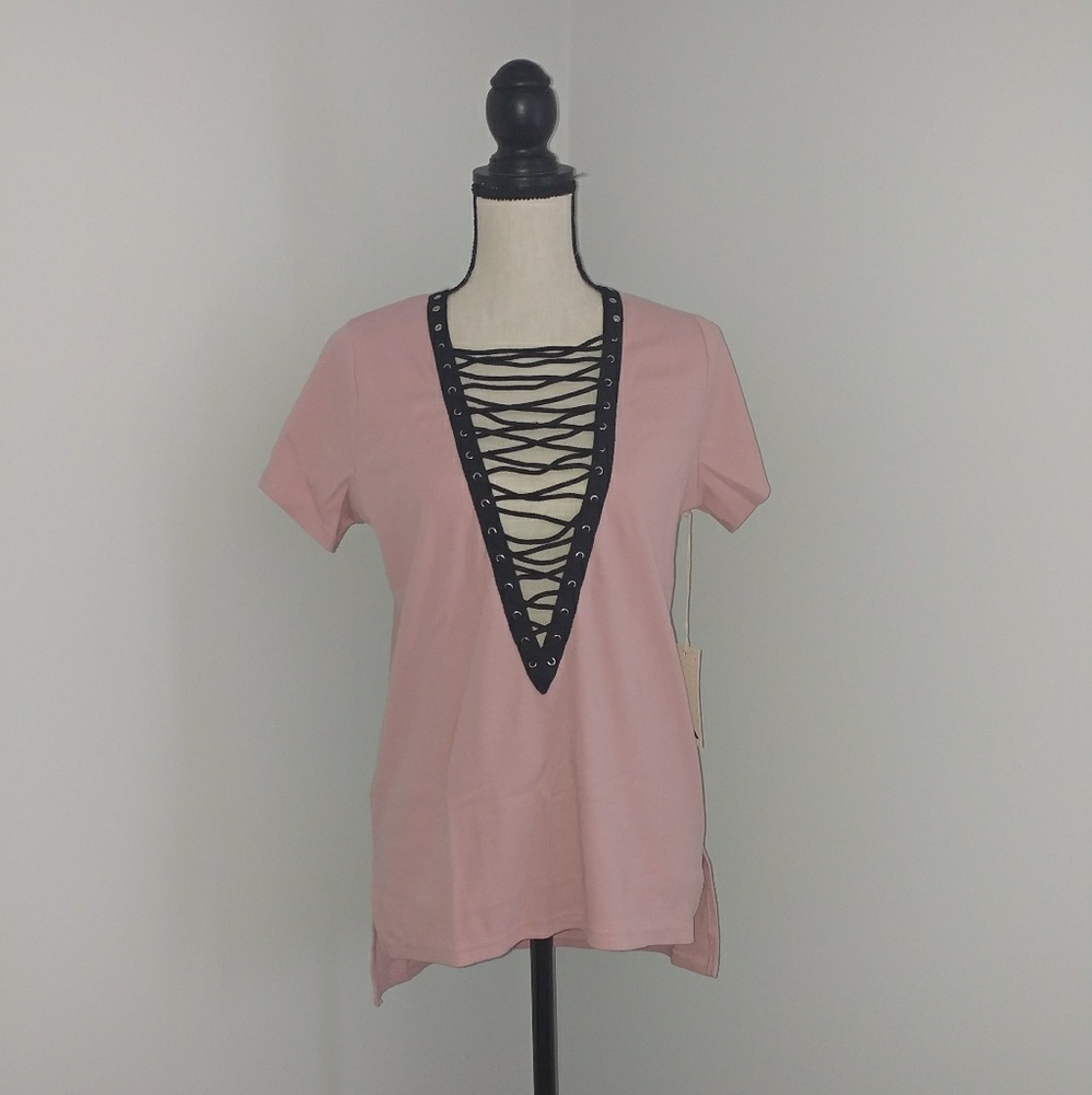 Lace up tshirt