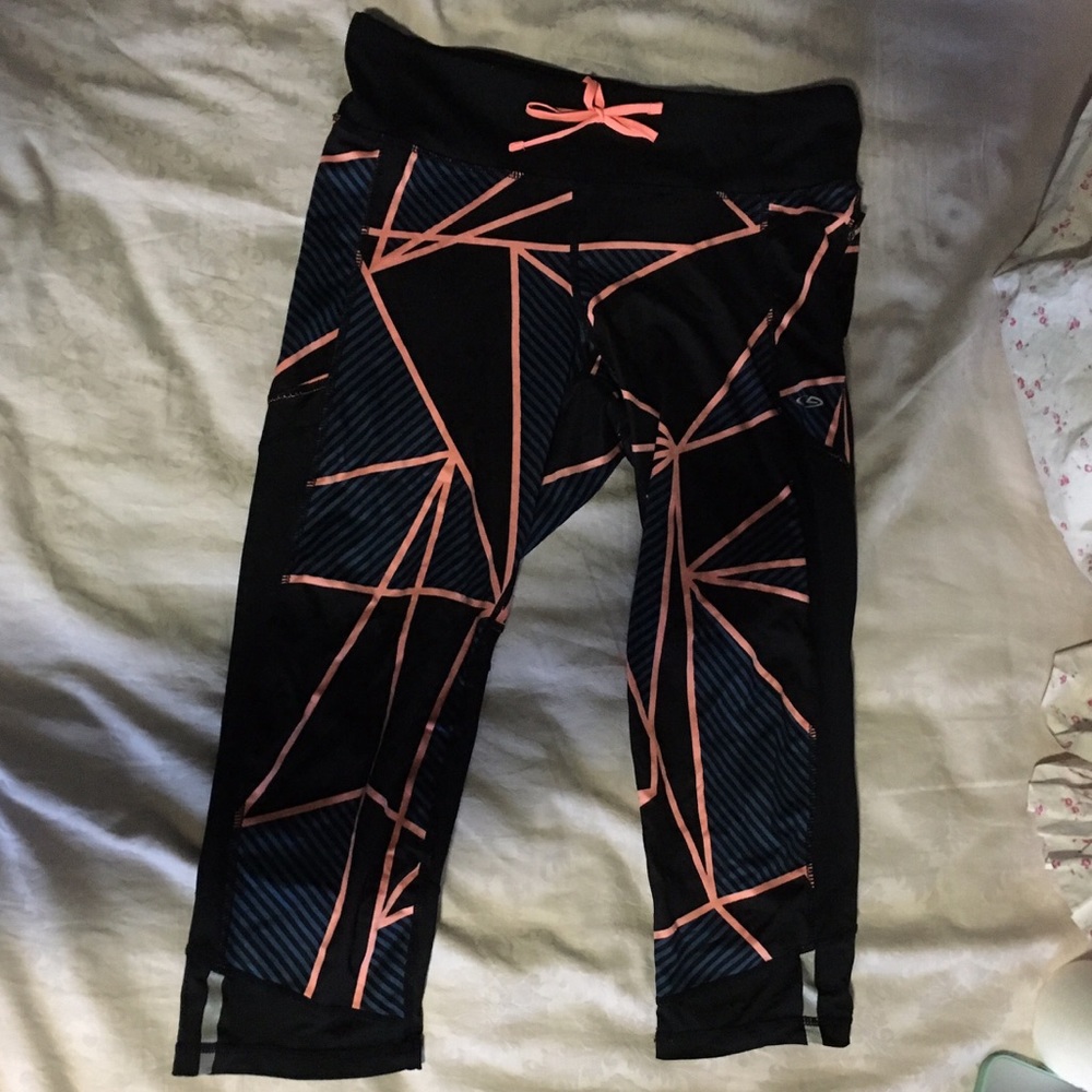 Champion Duo Dry striped Capri leggings