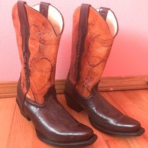 🆕Quality Leather Cowboy Boots