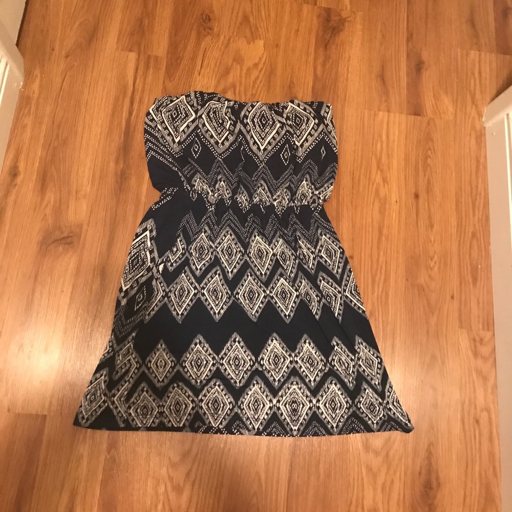 Navy blue mini dress