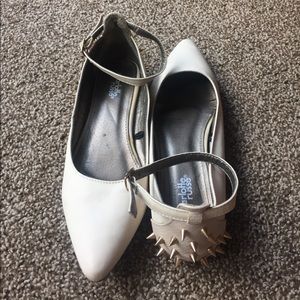 Charlotte Russe Ankle Strap Studded Flats