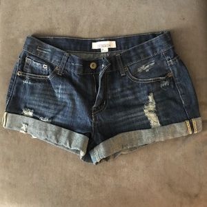 Denim shorts