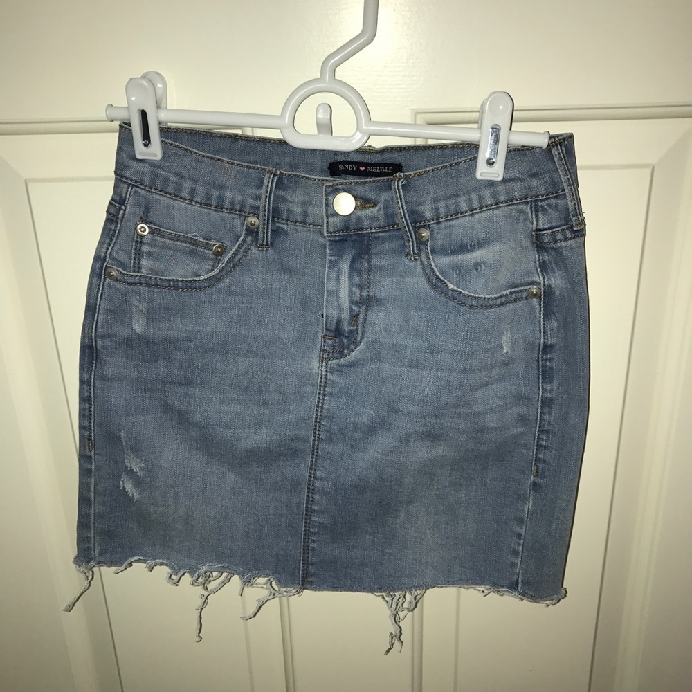 brandy melville denim mini skirt