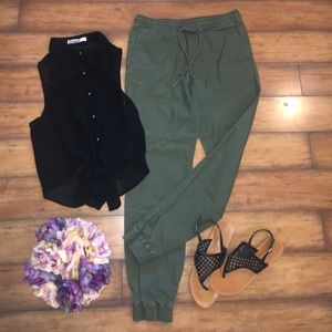 Mossimo Olive Green Joggers