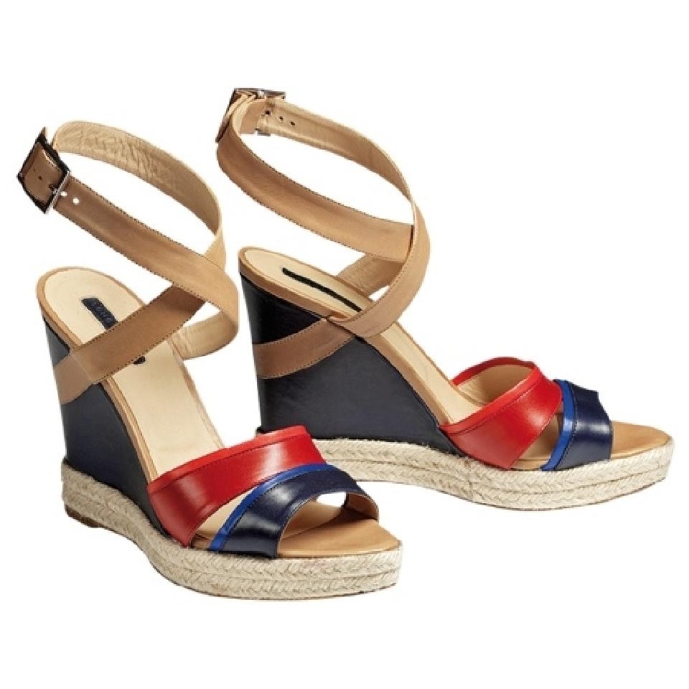 Longchamp Finca Louisa Espadrille Wedge