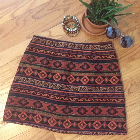 Aztec Print Skirt - Picture 1 of 4
