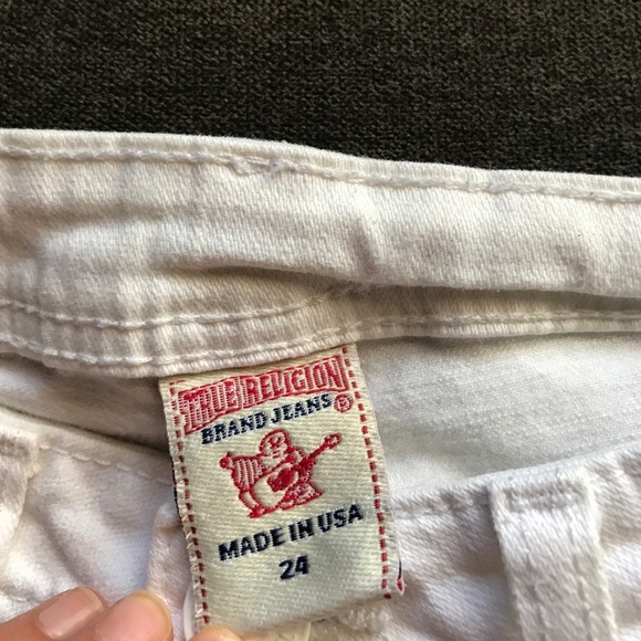 White Denim Shorts Size 24 - Picture 4 of 4
