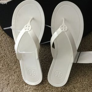 White Tory Burch Sandals Brand New Size 10