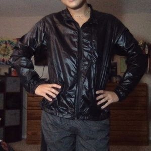 AA black windbreaker