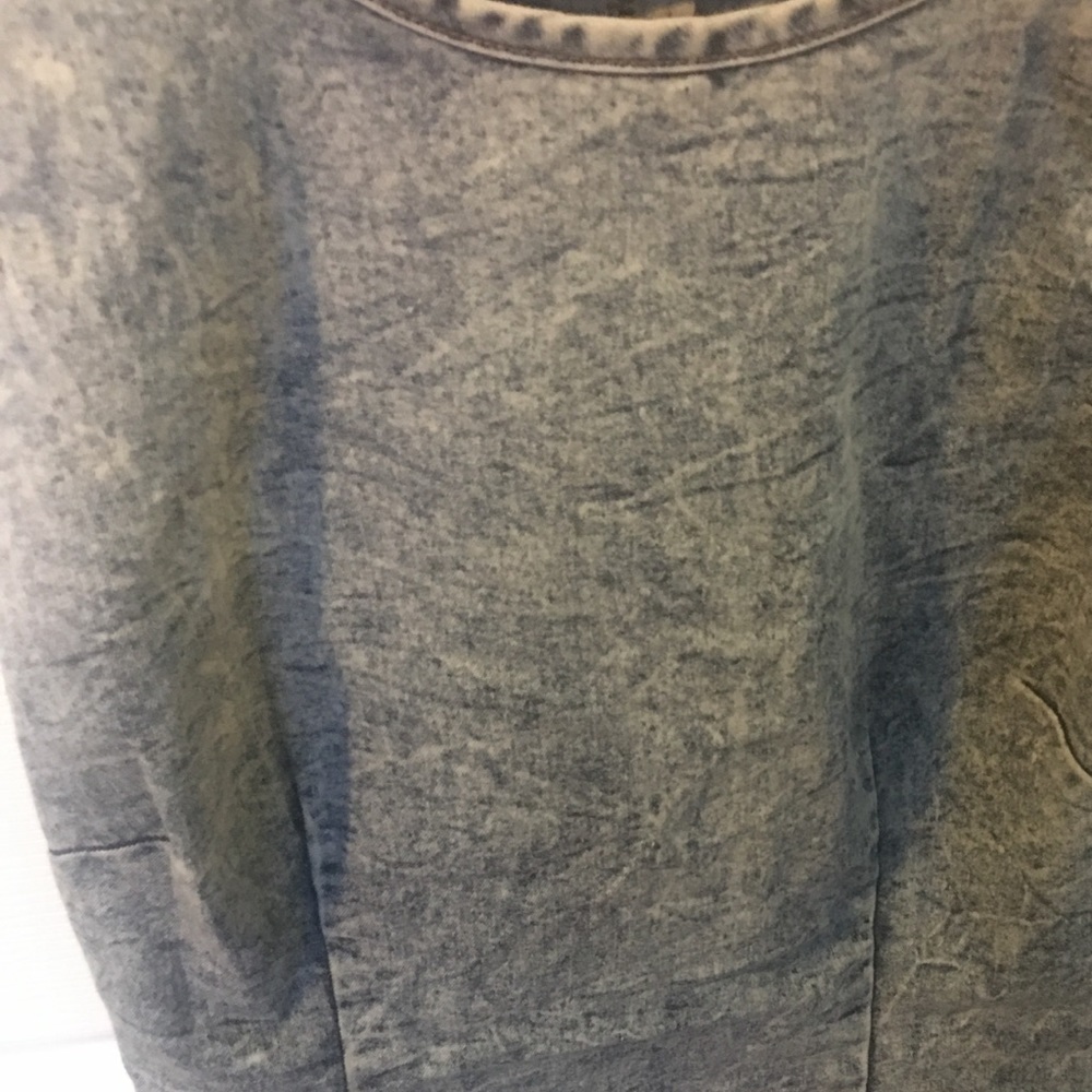 Light Acidwash Denim Jean Mini Dress