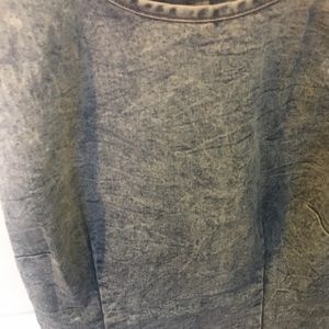 Light Acidwash Denim Jean Mini Dress