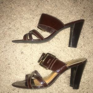 Franco Sarto "Dente" Sandal in Chocolate, size 9